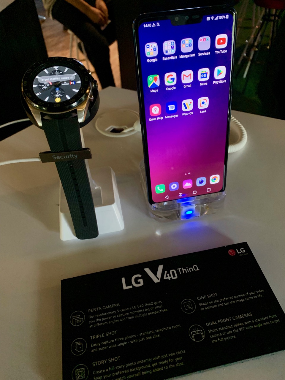 Lg v40 thinq watch sale