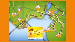 Nike+ Human Race 10k 2009 Route Map