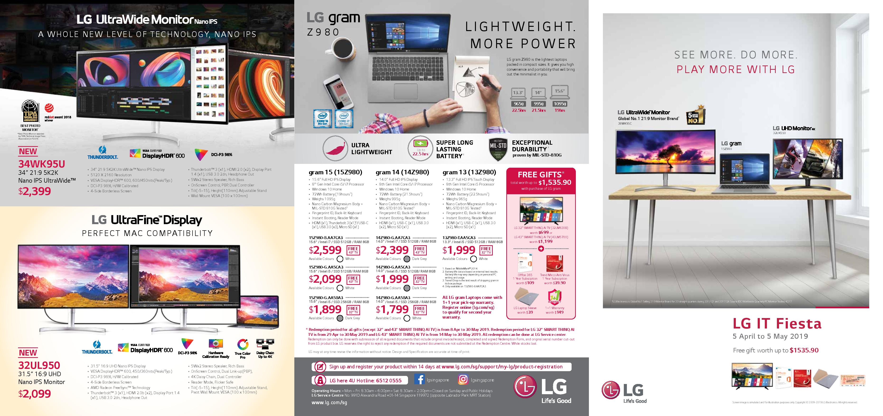 LG IT Fiesta 2019 (Till 5th May)