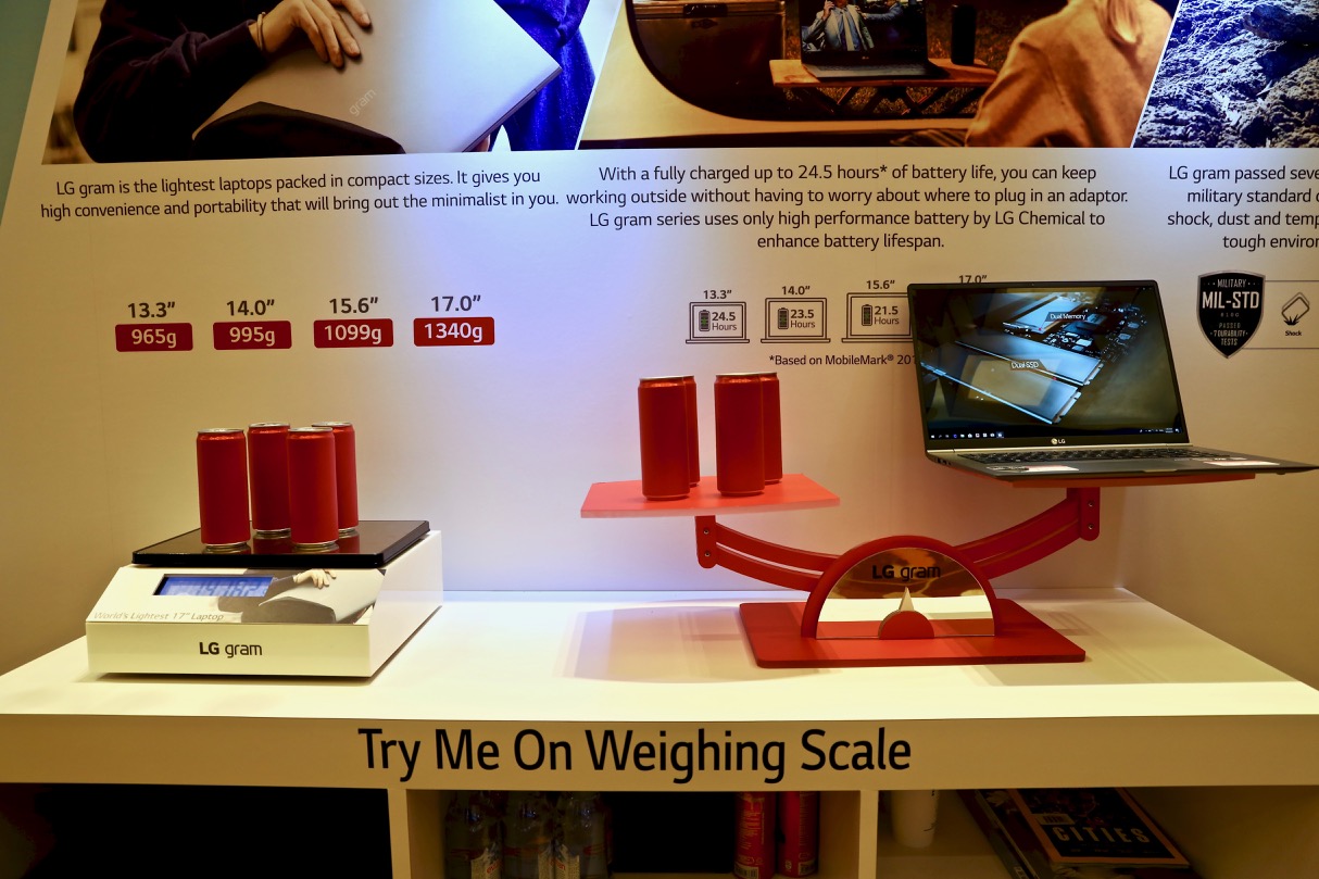 LG gram - try me on the weighing scale