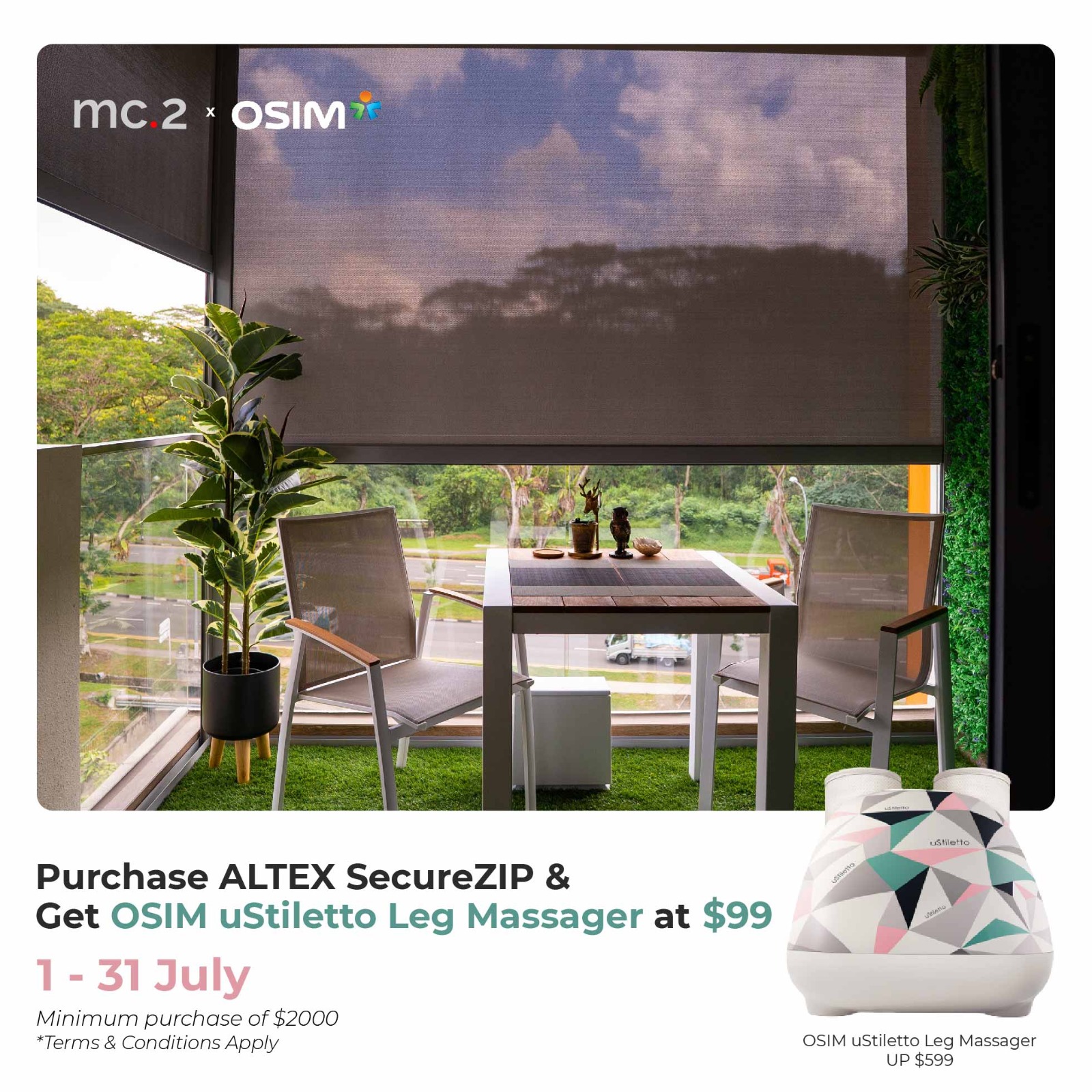 mc.2 x OSIM Promotion (until 31 July 2020)