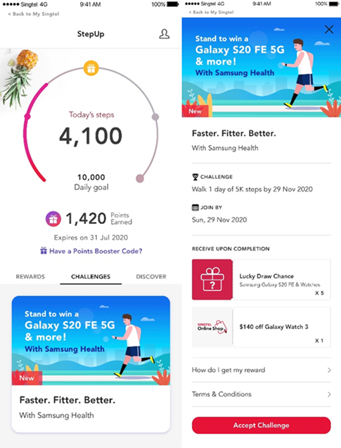 Samsung and Singtel partnership – Making fitness more rewarding for Singaporeans
