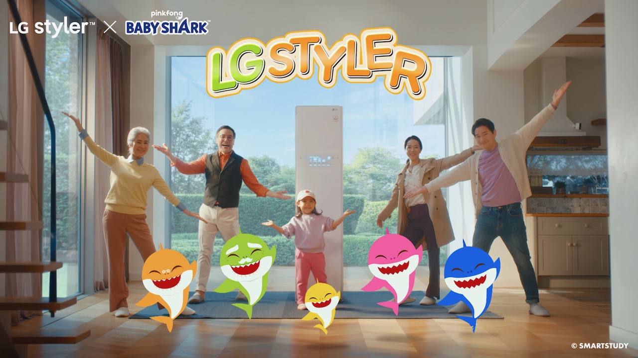 LG styler x Baby Shark Delightful Campaign