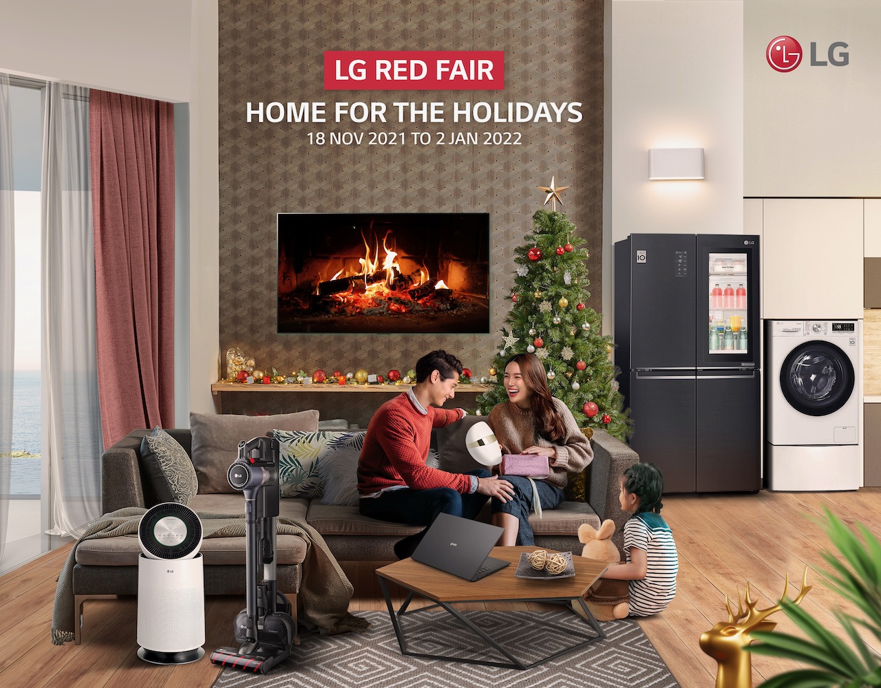 LG Red Fair Deals for Christmas Holidays
